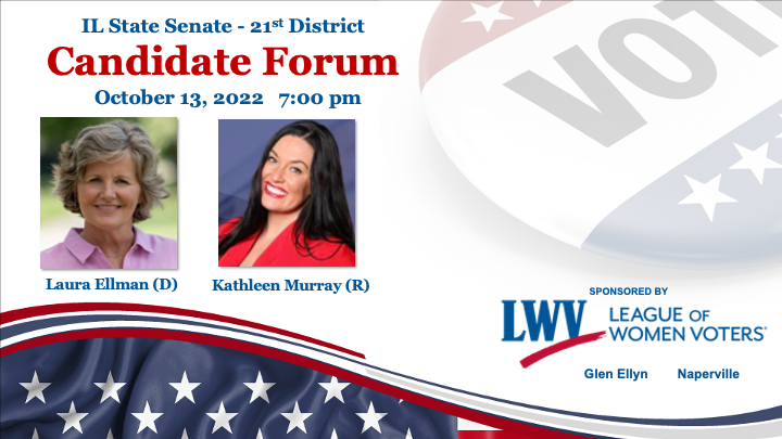 IL Senate 21st District Candidate Forum on October 13 2022