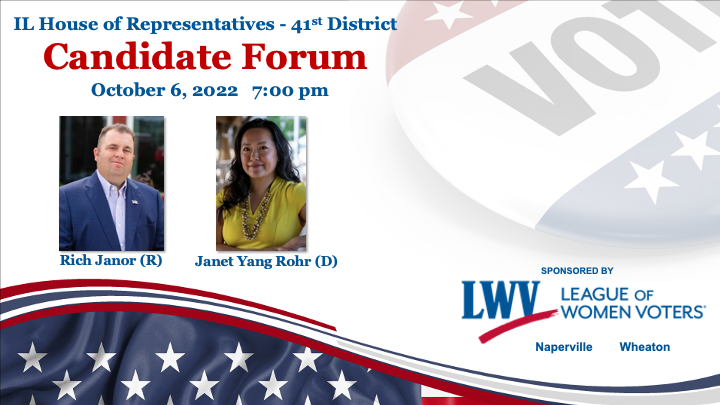 IL House 41st District Candidate Forum Announcement