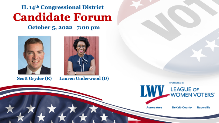 IL 14th Congressional Candidate Forum on October 5 2022