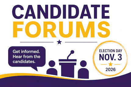 Join us for our Candidate Forums