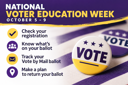 Get Vote Ready during National Voter Education Week