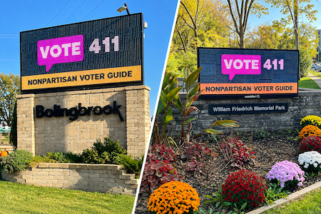 Spreading the Word About VOTE411 in Naperville and Bolingbrook